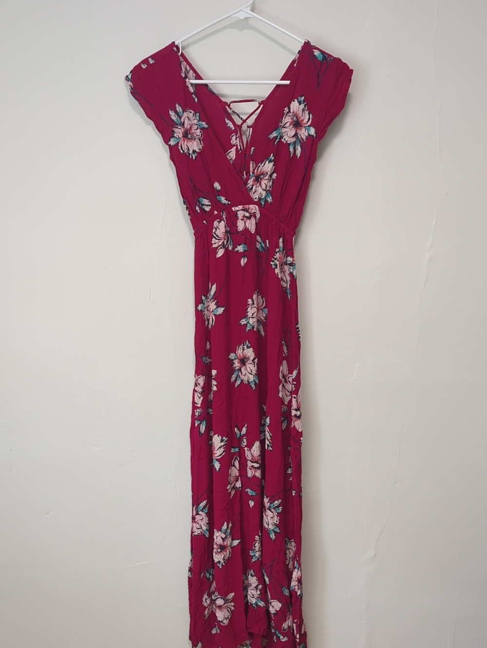 Billabong Fuchsia Floral Maxi Dress